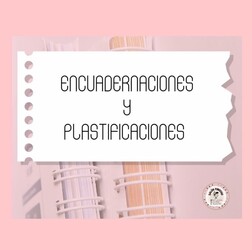 SALÓN PINOCHO Encuadernaciones y plastificados
