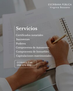 Escribana Pública Virginia Bozzano 