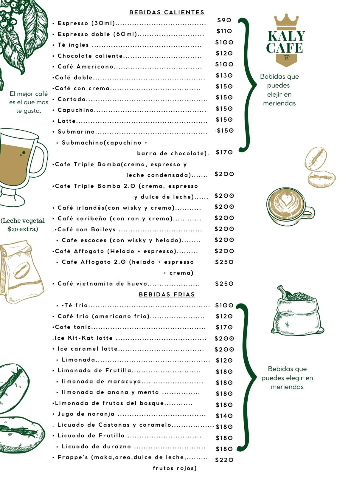 KARY CAFE KARY CAFE CAFE
SANDWICHES CALIENTES
POSTRES
CAFETERIAS
MEDIA