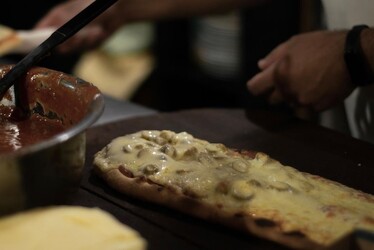 City Café Restaurante Pizzería Pizza muzzarela con aceitunas