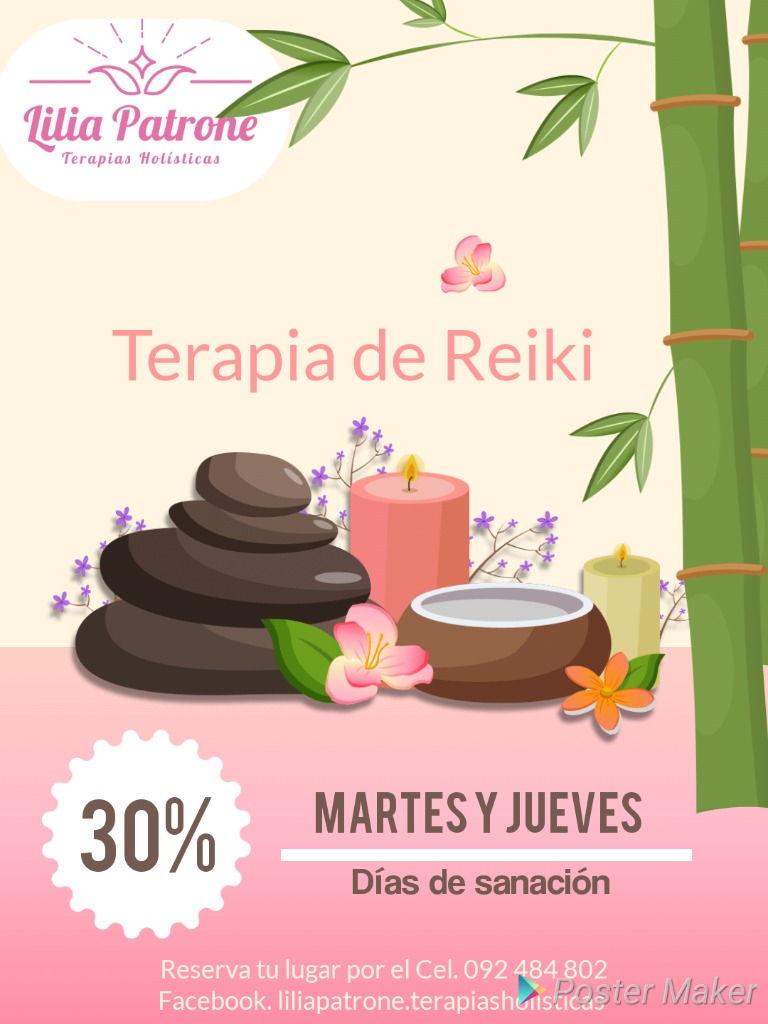 Lilia Patrone Terapias Holisticas Sesiones de Reiki Experimenta la sanación de Reiki, en una sesión do