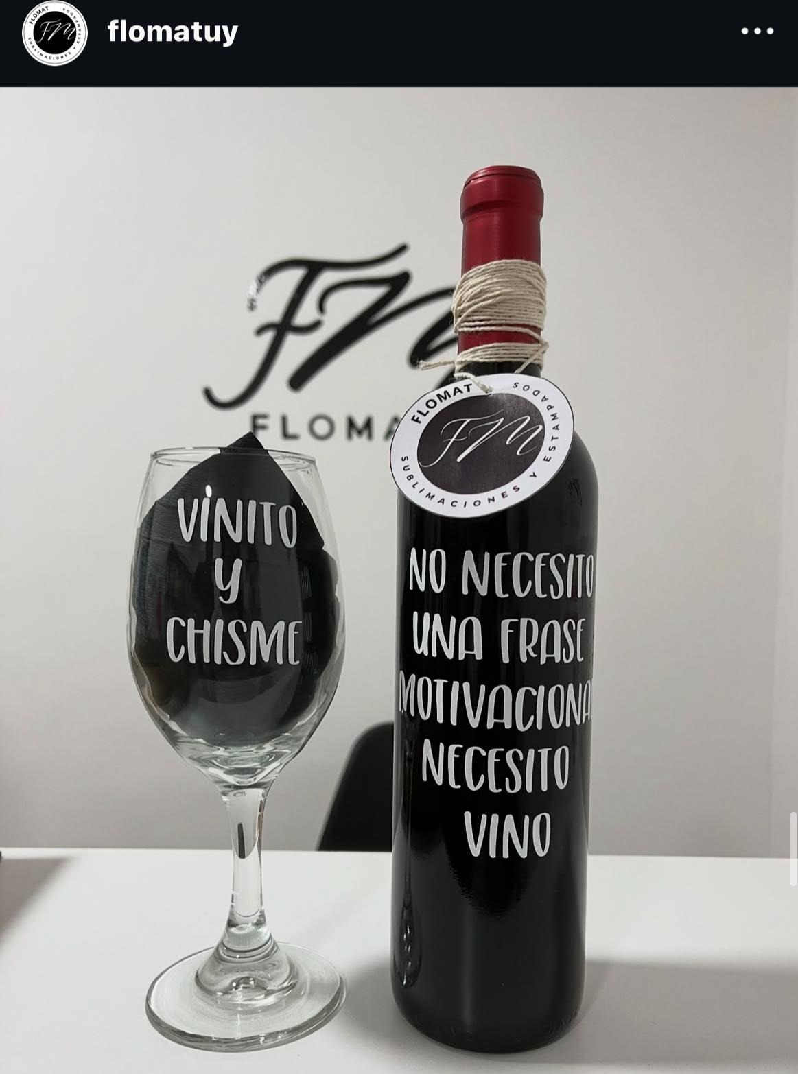 FLOMAT SUBLIMACIONES copas y botellas personalizadas 