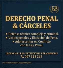 Estudio Jurídico - Dra. Elodie Bentancor - Abogada | Penal y Familia Dra. Elodie Bentancor