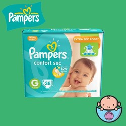 PAÑALERA DE TODO Caja de 4 Pampers Confort Sec G x38