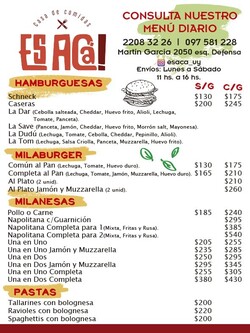 ES ACÁ CASA DE COMIDAS 