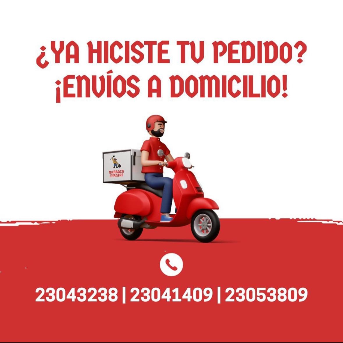 BARRACA PIRATAS  BARRACA PIRATAS Barraca 
Envíos a domicilio