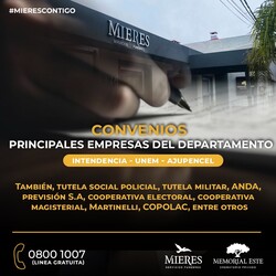 MIERES SERVICIOS FUNEBRES Convenios con principales empresas del departamento 