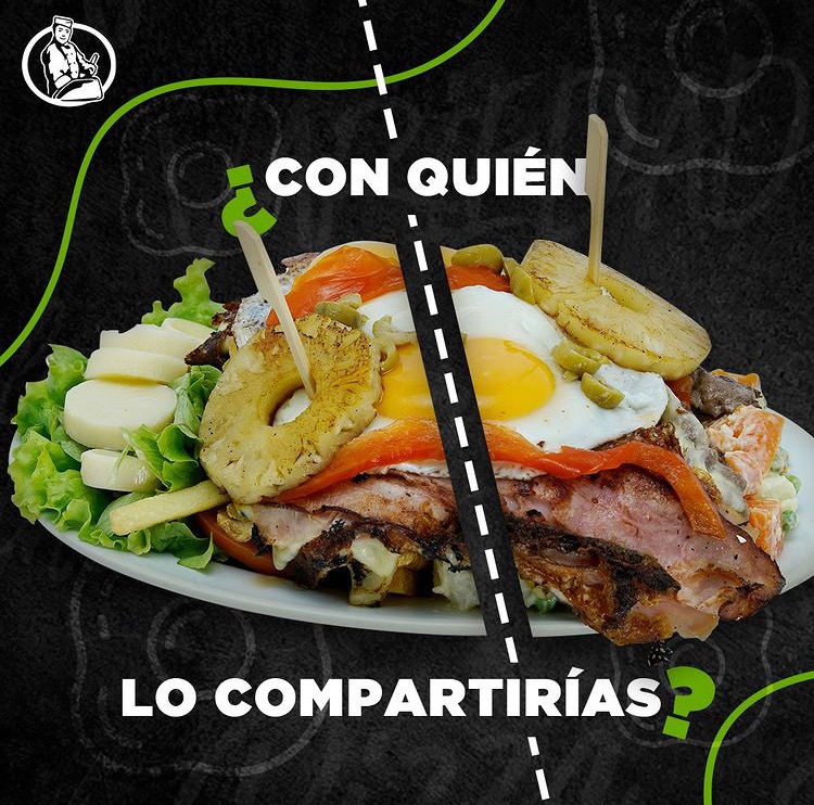 RODELU PIZZERIA Chivito al plato para dos 