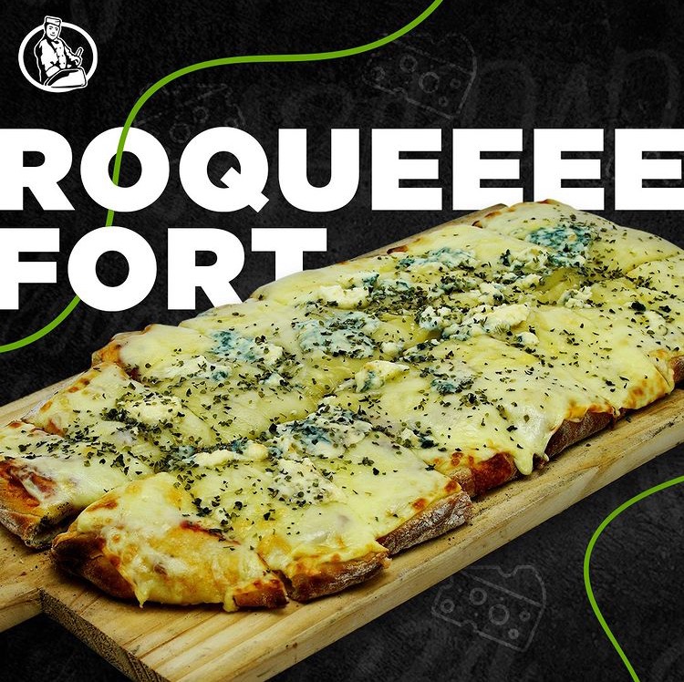 RODELU PIZZERIA Muzza con Roquefort 