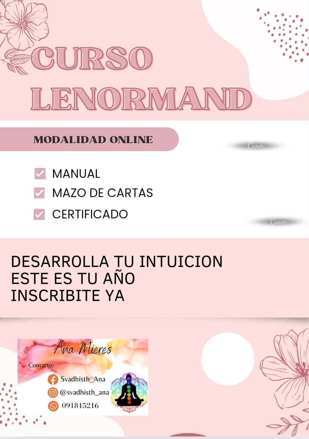 Ana Mieres ANA MIERES  Curso Lenormand