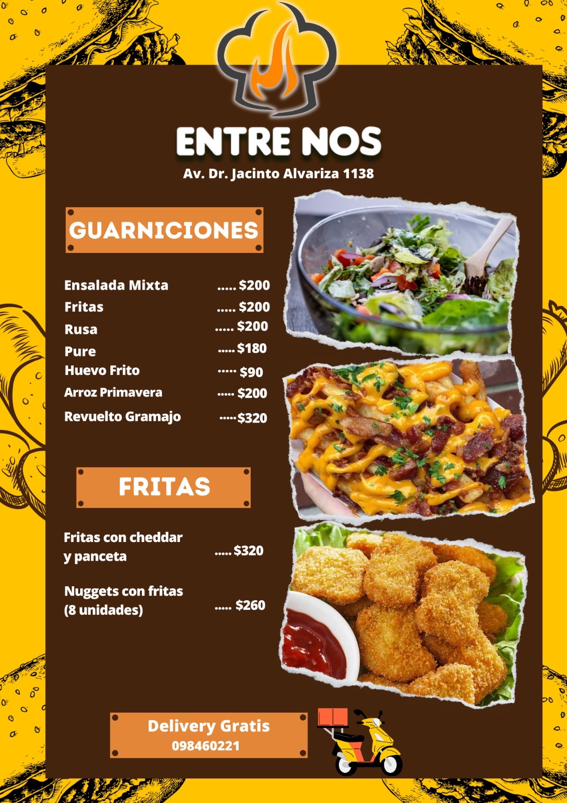 PARRILLADA ENTRE NOS Guarniciones - Fritas 