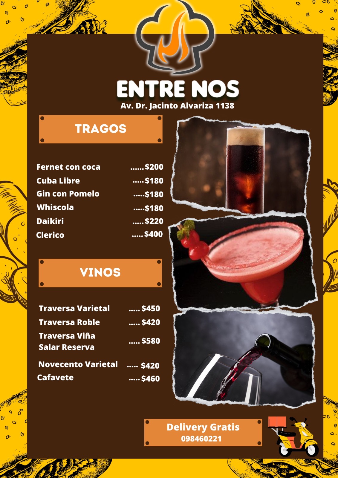 PARRILLADA ENTRE NOS Tragos y Vinos 