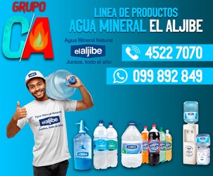 GRUPO CA ACODIKE COLONIA Agua Mineral Natural El Aljibe- Toda la línea de productos