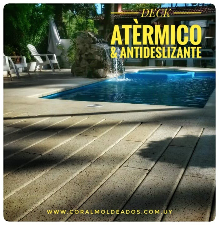 Coral Moldeados CORALDECK 122 x 20 x 4 cm
Color Arena
Atermico y Antidesliza