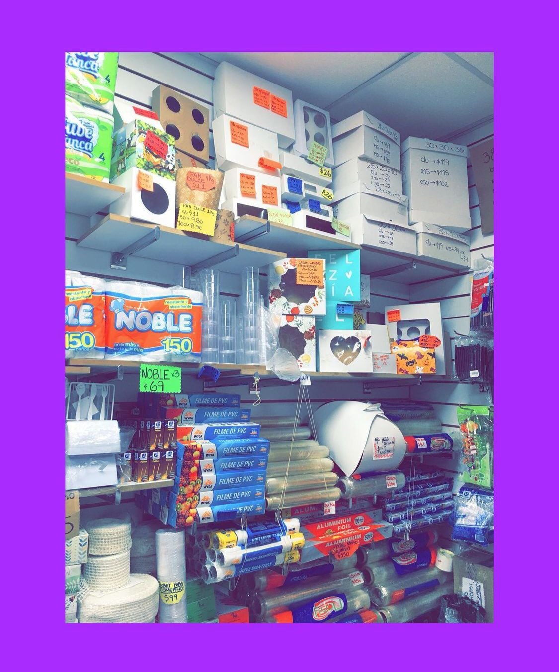 DECOPLAST Papel film, papel aluminio  papel manteca, cajas de cartón  