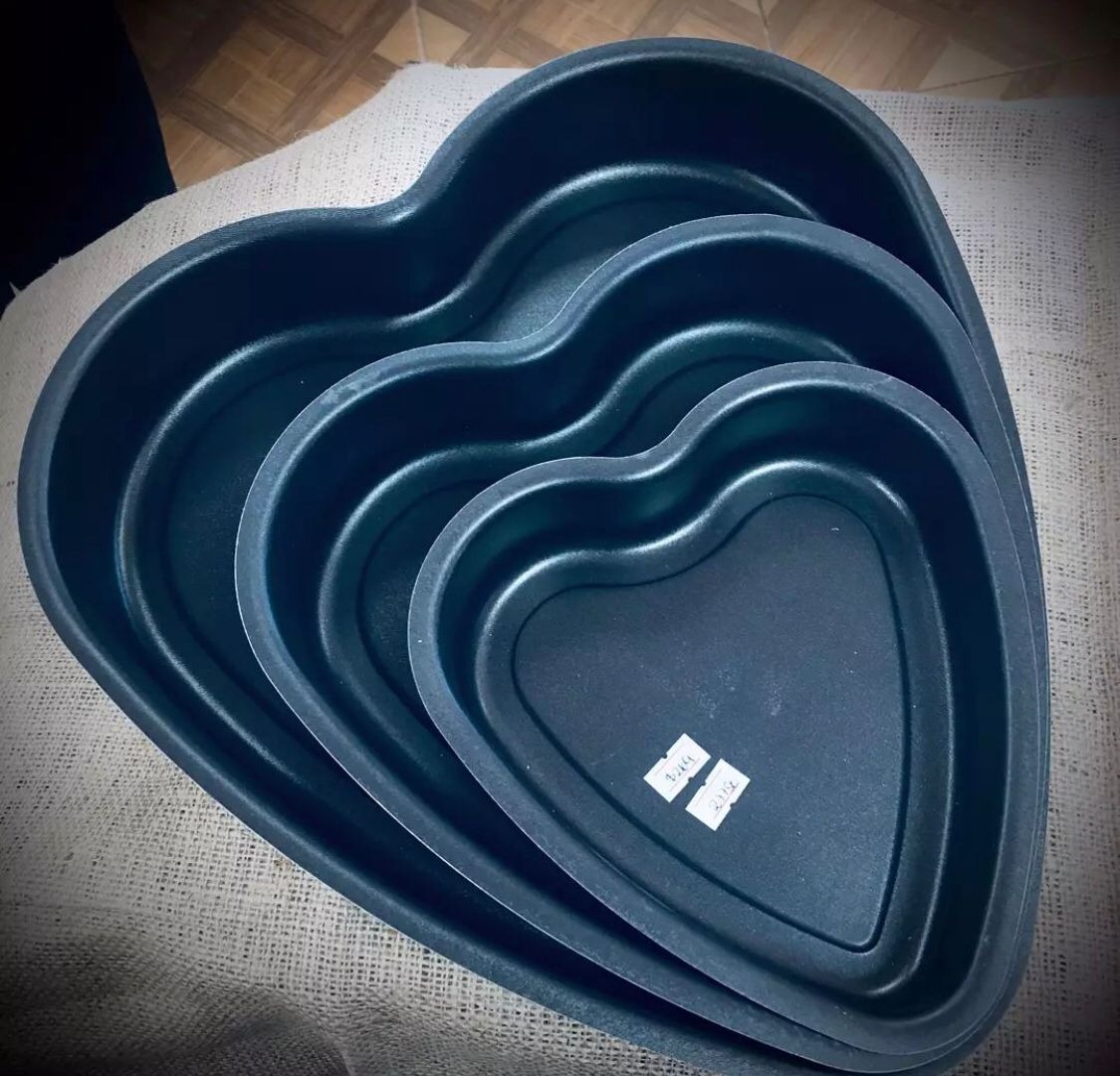 DECOPLAST Asaderas con forma de corazón, varios tamaños 