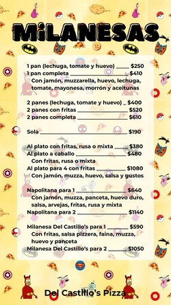 Del Castillo's Pizza y Mas Del Castillo Pizzas