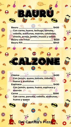 Del Castillo's Pizza y Mas Del Castillo Pizzas