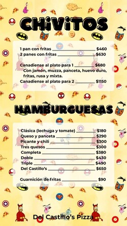 Del Castillo's Pizza y Mas Del Castillo Pizzas