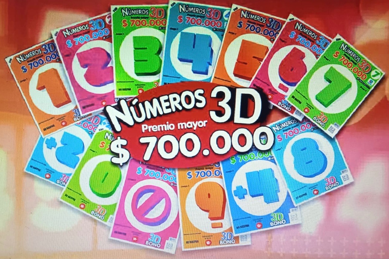 PAPELERÍA SUR Números 3D 