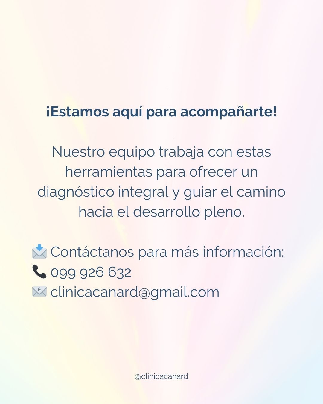 CLINICA CANARD CLINICA CANARD Clínica integral especializada en TEA. Equipo prof