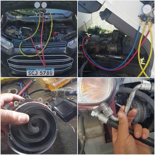 ALGUNOS TRABAJOS DE REFRIGERACIÓN AUTOMOTRIZ TECNICO MARQUEZ