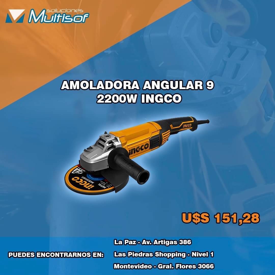 SOLUCIONES MULTISOF Amoladora angular 9  