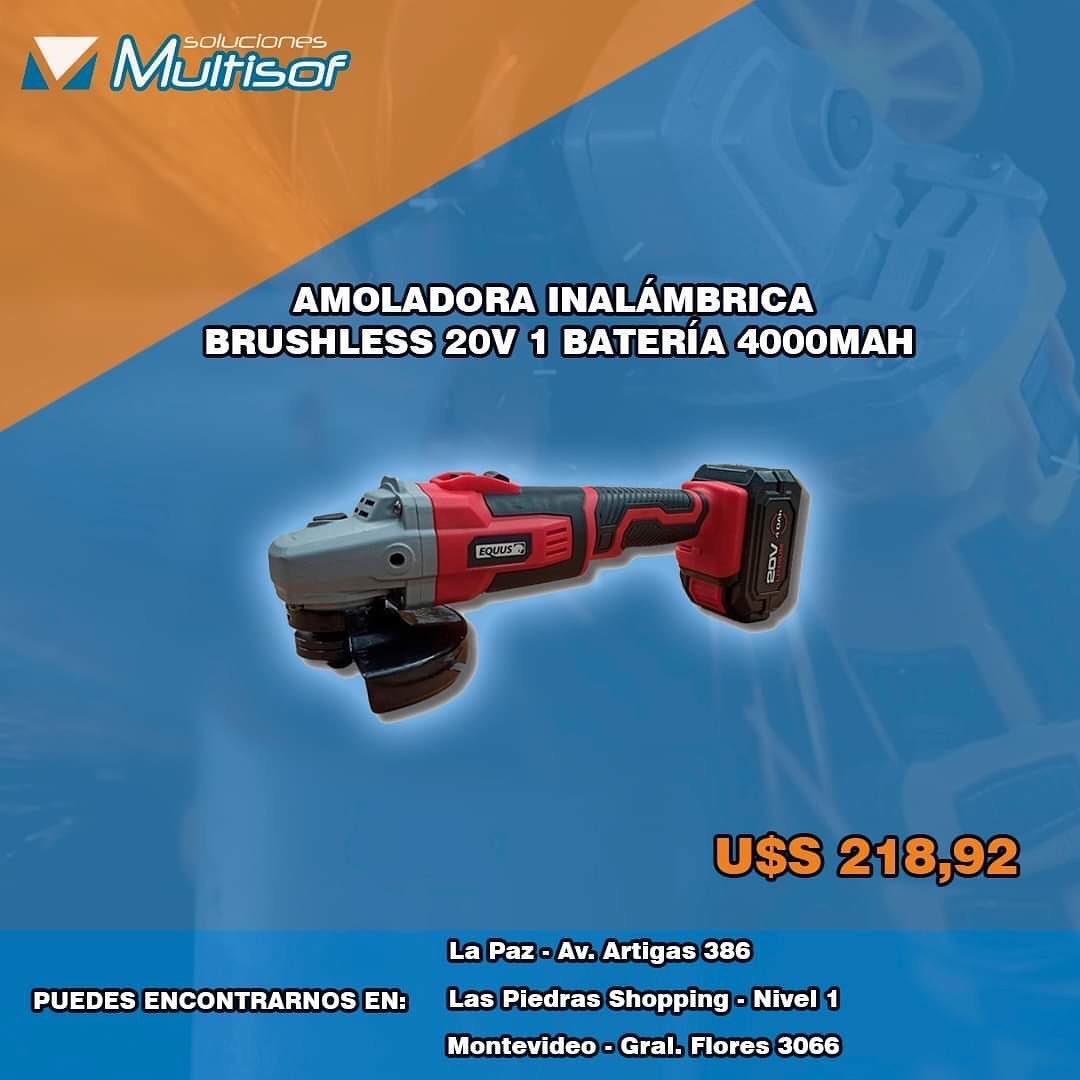 SOLUCIONES MULTISOF Amoladora inalámbrica 