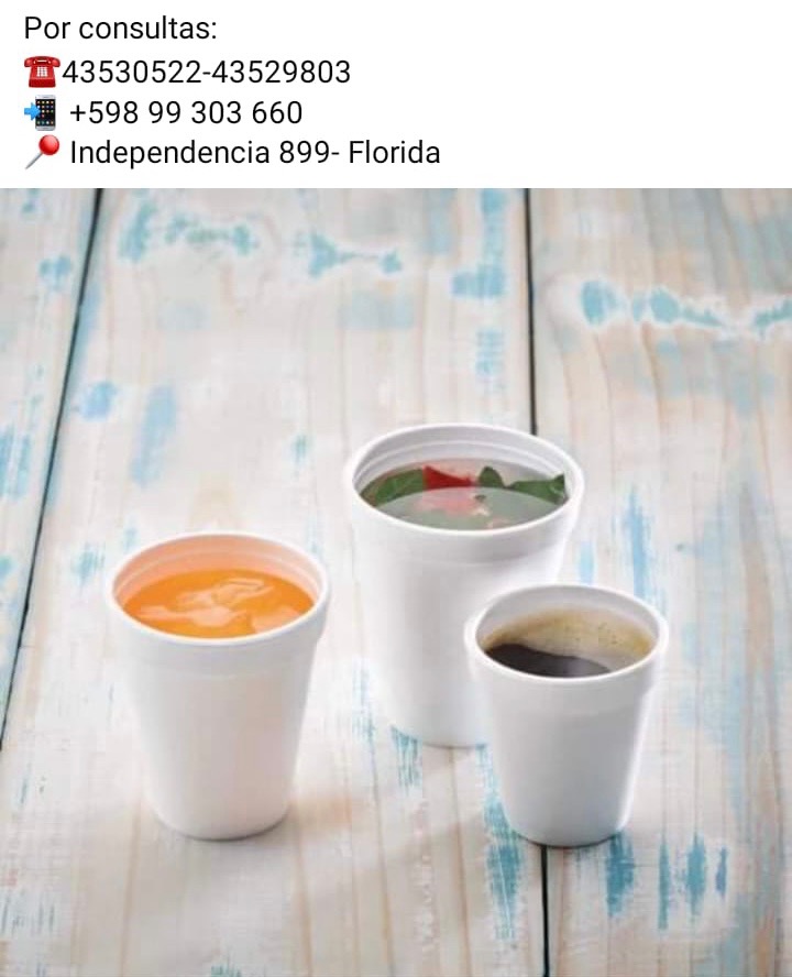 MULTI PLAST FLORIDA Vasos descartables, varios tamaños  