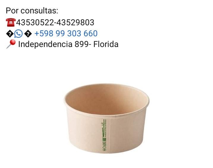 MULTI PLAST FLORIDA Bowl descartable ecológico 
