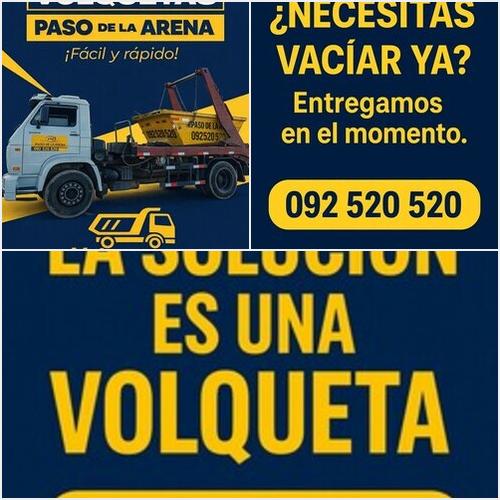  Volquetas Paso de la Arena