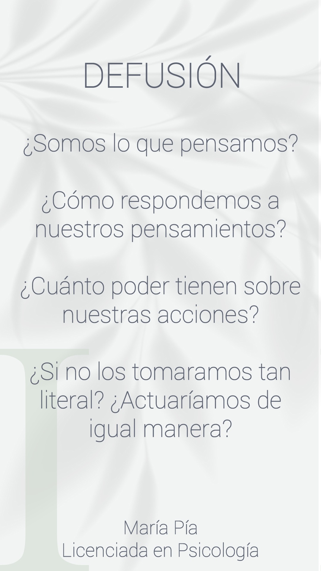 Psicóloga María Pía  