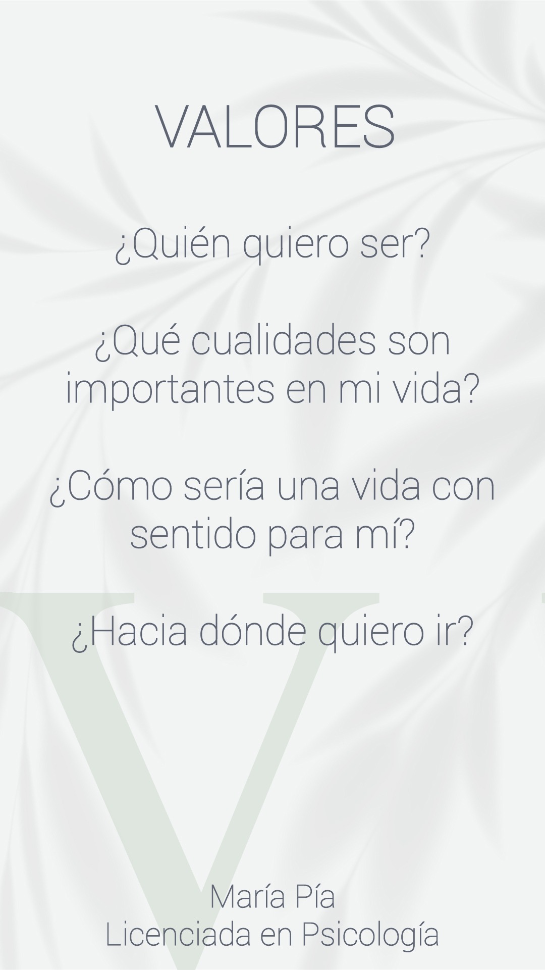 Psicóloga María Pía  