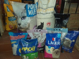 CRON - ALIMENTOS DE MASCOTA Y PET SHOP piedras y arena sanitarias, gel sanitario gatos