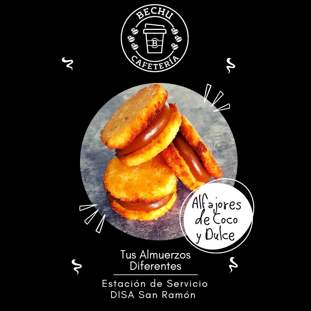 BECHU CAFETERÍA Alfajores de Coco y Dulce de leche  