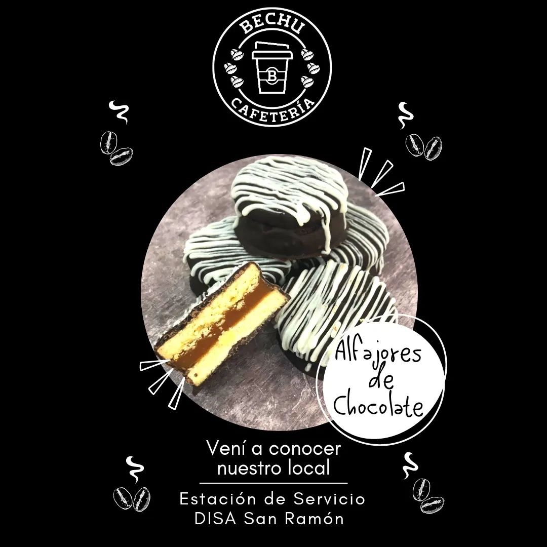 BECHU CAFETERÍA Alfajores de Chocolate 