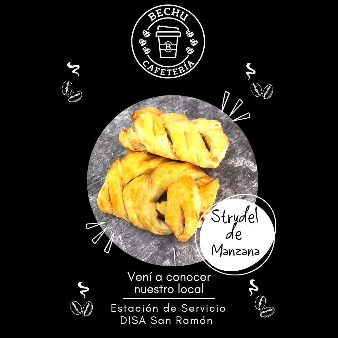 BECHU CAFETERÍA Strudel de Manzana 