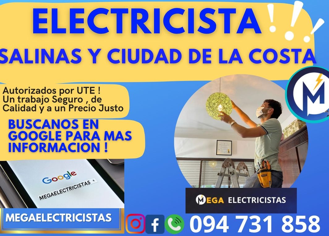 MEGA ELECTRICISTAS MEGA ELECTRICISTAS Electricista en Salinas y Ciudad de la Costa
Autor