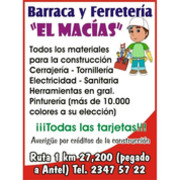 BARRACA Y FERRETERIA  EL MACIAS