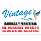 VINTAGE Barraca y Ferretería de MATERIALES CONSTRUCCION en PUNTA FRIA