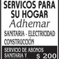 ADHEMAR CONSTRUCCIONES de ELECTRICISTAS en CURVA DE MAROÑAS